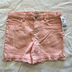 Oshkosh kids pink jean shorts‎